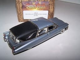 1959 Cadillac Crown Royale Hearse Sunset Coach Motor City 1/43 n MiniMarque