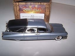 1959 Cadillac Crown Royale Hearse Sunset Coach Motor City 1/43 n MiniMarque