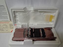 1959 CADILLAC ELDORADO BIARRITZ LTD EDITION W/PAPERS 1/24 DANBURY MINT NICE USED