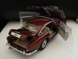 1964 Aston Martin DB5 Danbury Mint Dubonnet Rosso + Original Boxes & Letters