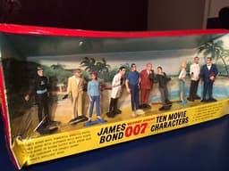 1967 Antique Gilbert \'James Bond\' 10 Piece Movie Character Set **Original**