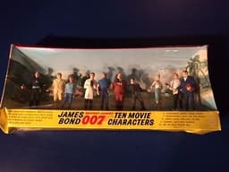 1967 Antique Gilbert \'James Bond\' 10 Piece Movie Character Set **Original**