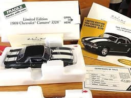 1969 Camaro Z-28 Limited Edition DANBURY MINT CHEVY MUSCLE GM MINT IN BOX