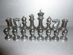 ANTIQUE CHESS SET JAQUES 4 1/2 INCH KINGS ANDERSSEN KNIGHTS C 1860 ORIGINAL BOX