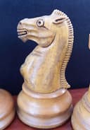 ANTIQUE JAQUES OF LONDON 3.5" COMPETITION-SIZE CHESS SET, WEIGHTED (1889)