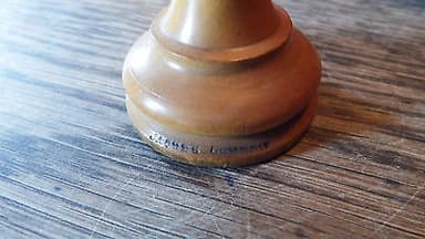 ANTIQUE JAQUES OF LONDON 3.5" COMPETITION-SIZE CHESS SET, WEIGHTED (1889)