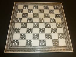Antique Sadeli Chess Set Board - Games Box or Anglo Indian Vizagapatam Games Box