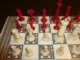Antique Thomas Lund Chess Set