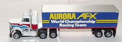 Aurora AFX Slot Car Track Cab and Trailer