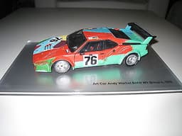 BMW Art Car - Andy Warhol BMW M1 - Very Rare Die Cast Model!