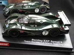 BOXED CARRERA BENTLEY EXP SPEED 8 SLOT CAR (Team Bentley Le Mans Test Day 2001)