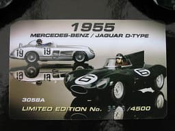BOXED LTD EDITION SCALEXTRIC 1955 Merc Benz 300 SLR & Jaguar D Type SLOT CARS
