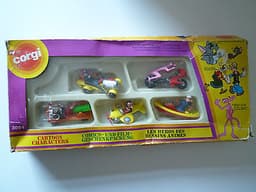 CORGI JUNIOR 3084 CARTOON CHARACTER SET BOXED c.1979/80 TOM & JERRY POPEYE ETC