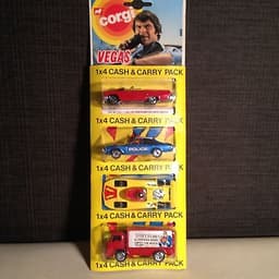 CORGI Junior Carded Rare Blister Set Nos . 50,24,96 Vegas , Superman diecast