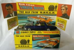 CORGI TOYS 497 - THE MAN FROM UNCLE THRUSHBUSTER - BOXED WITH WAVERLY RING