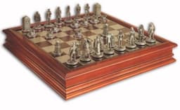 Danbury Mint Doctor Who Pewter Chess Set, Daleks, Tardis, Cybermen, K9