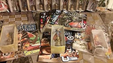 DC Chess Set  COMPLETE New 52 or Justice League Superman Batman Wonder Woman etc