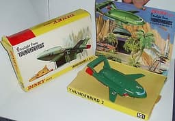 Dinky no 101. Thunderbird 2 with TB4 in pod. Original first release from 1966.