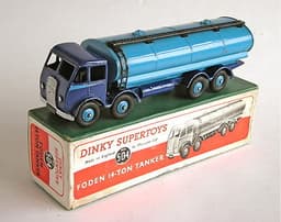 DINKY SUPERTOYS 504 FODEN 14-Ton Tanker - Slightly Chipped Boxed SCB