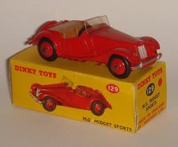 Dinky Toys 129 MG Midget Sports Car US issue NMint VERY SCARCE!