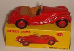 Dinky Toys 129 MG Midget Sports Car US issue NMint VERY SCARCE!