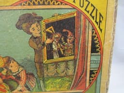 Early Punch & Judy Puzzle Toy in Original Box c1890s