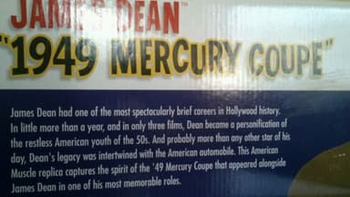 ERTL - 1/18 32482 1949 MERCURY COUPE JAMES DEAN REBEL WITHOUT A CAUSE