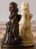 interesting full size vintage Louis XIV of France Chess Set chessmen pieces