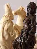 interesting full size vintage Louis XIV of France Chess Set chessmen pieces