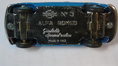 Mercury Alfa Romeo Giulietta sprint veloce number 3