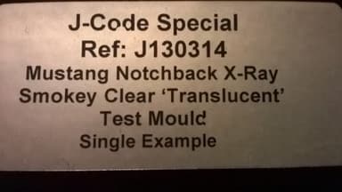 PIONEER MUSTANG NOTCHBACK SLOT CAR J-CODE SPECIAL X RAY ODDITY 1 of 1.BRAND NEW.
