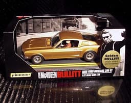 PIONEER SLOT CAR GOLDEN BULLITT MUSTANG GT 390 STEVE MCQUEEN SPECIAL EDITION