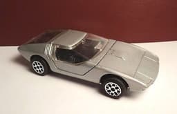 Politoys Export 1:43 Opel CD Show Car Loose Silver No. E21 Italy Nice