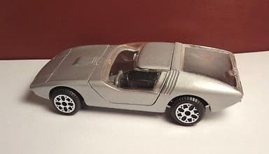 Politoys Export 1:43 Opel CD Show Car Loose Silver No. E21 Italy Nice