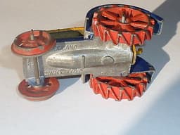 Pre war Dinky 22e tractor. All original. Yellow/blue.