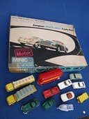 SCALEXTRIC ERA MINIC MOTORWAY TROPHY SET , JAMES BOND ASTON MARTIN + 10 OTHERS
