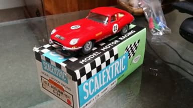 Scalextric exin e type jag boxed excellent condition