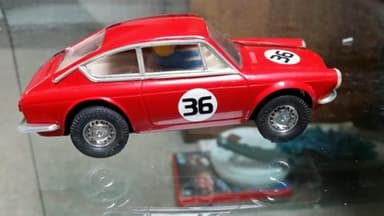 Scalextric exin fiat 850 coupe abarth red boxed excellent condition