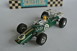 Scalextric "powersledge" INDIANAPOLIS LOTUS C9 Eng .1969 nice Vintage slot car