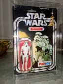 Star Wars Palitoy 12 Back Stormtrooper RARE With AFA Style Case Kenner