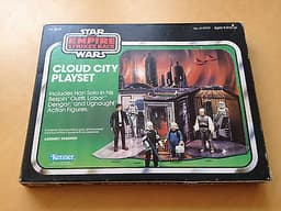 STAR WARS THE EMPIRE STRIKES BACK CLOUD CITY PLAYSET BOXED WITH 4 FIGURES KENNER