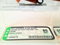 STAR WARS VINTAGE FIGURE VINYL CAPE JAWA 1977 HONG KONG AFA 85 & COA