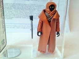 STAR WARS VINTAGE FIGURE VINYL CAPE JAWA 1977 HONG KONG AFA 85 & COA