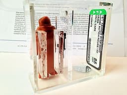 STAR WARS VINTAGE FIGURE VINYL CAPE JAWA 1977 HONG KONG AFA 85 & COA