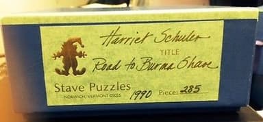 Stave Puzzle 1990 "Road to Burma Shave" 235 pieces original box silhouette? MINT