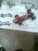 Vintage 1960s Monogram Ferrari 156 Slot car with Box and Instructions F1