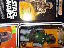 Vintage~1977~1978~1979~Star~Wars~12"~13"~BOBA~FETT~Large~Doll~Blaster~back~case~