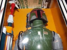 Vintage~1977~1978~1979~Star~Wars~12"~13"~BOBA~FETT~Large~Doll~Blaster~back~case~