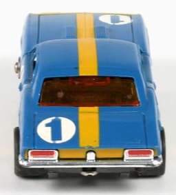 Vintage AURORA Slot Car, #1 CAMARO, Blue & gold, TJET, Model Motoring, NICE
