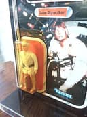 Vintage Star Wars ROTJ Original Luke Skywalker Kenner 77 Back B AFA Case